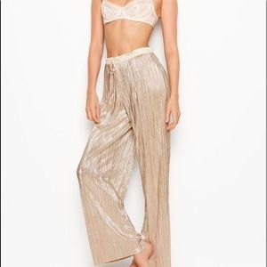 SALE VS Victoria Secret gold pj lounge pants xs